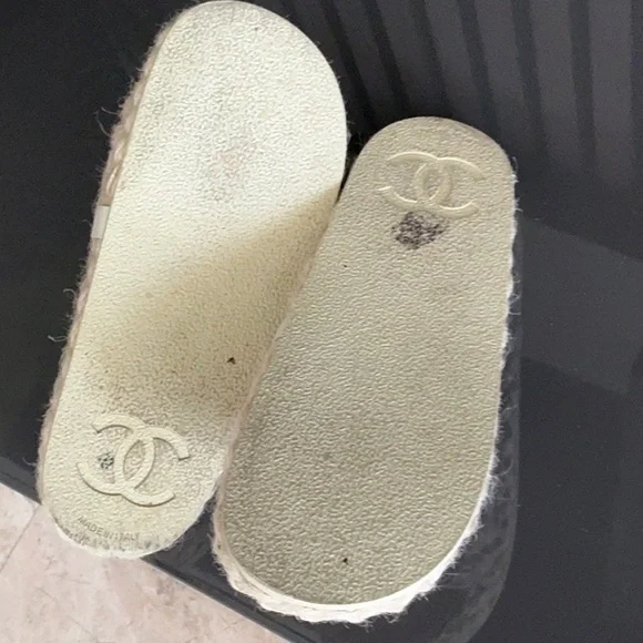 Women's Cream Woven Slide Sandals
